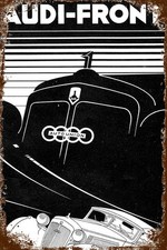 Blechschild AUDI FRONT 30 x 20 cm Metallschild Retro Vintage Auto Car (0481201)