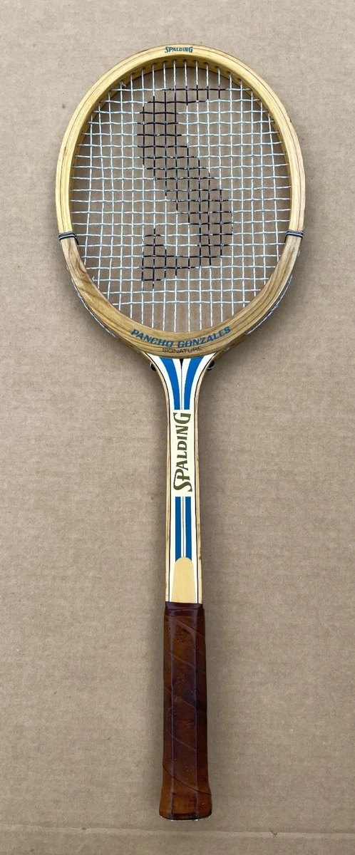Ancienne raquette de tennis en bois Spalding Romary Rosie Casals