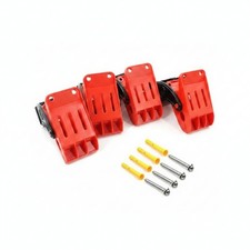 4 Pieces Waterproof Car Mat Holder Clip Mounting Red Floor Mat Clip