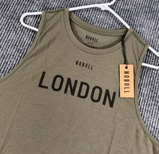 NWT NoBull Cropped Tank Top Women's Green CrossFit London Workout Running, Small