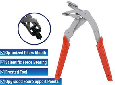 Car Clip Pliers & Trim Removal Tool,Effortless Lever and Built-in Spring Design