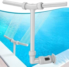 Pool Fountain for above and In-Ground Pools, Adjustable Dual Spray Waterfall Spr