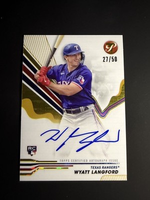 2024 Topps Pristine - Pristine Autographs Wyatt Langford #PA-WL Gold Pristine...