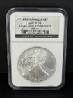2006-W Silver Eagle 20th Anniversary NGC MS69 Burnished 1 oz Silver