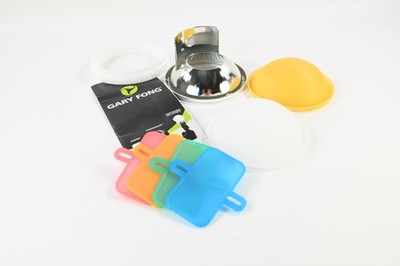 Gary Fong Lightsphere Flash Diffuser w/ Chrome, White & Amber Domes #G614