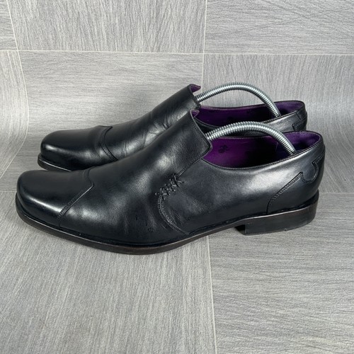 Oliver Sweeney Mens Shoes Size 9.5 Leather Black Formal Made In Italy - Picture 7 of 24