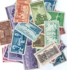 30 all-different vintage 3c stamps from the 1950s.  All are MNH with full gum.