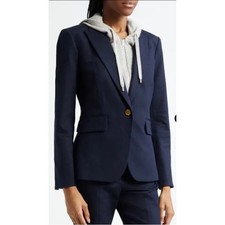 Veronica Beard Dickey Blazer Navy Size 2 NWT Retail 648
