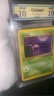 Grimer 48/62 First Edition Graded 10 Near Mint PGC pokemon card 1999 rare