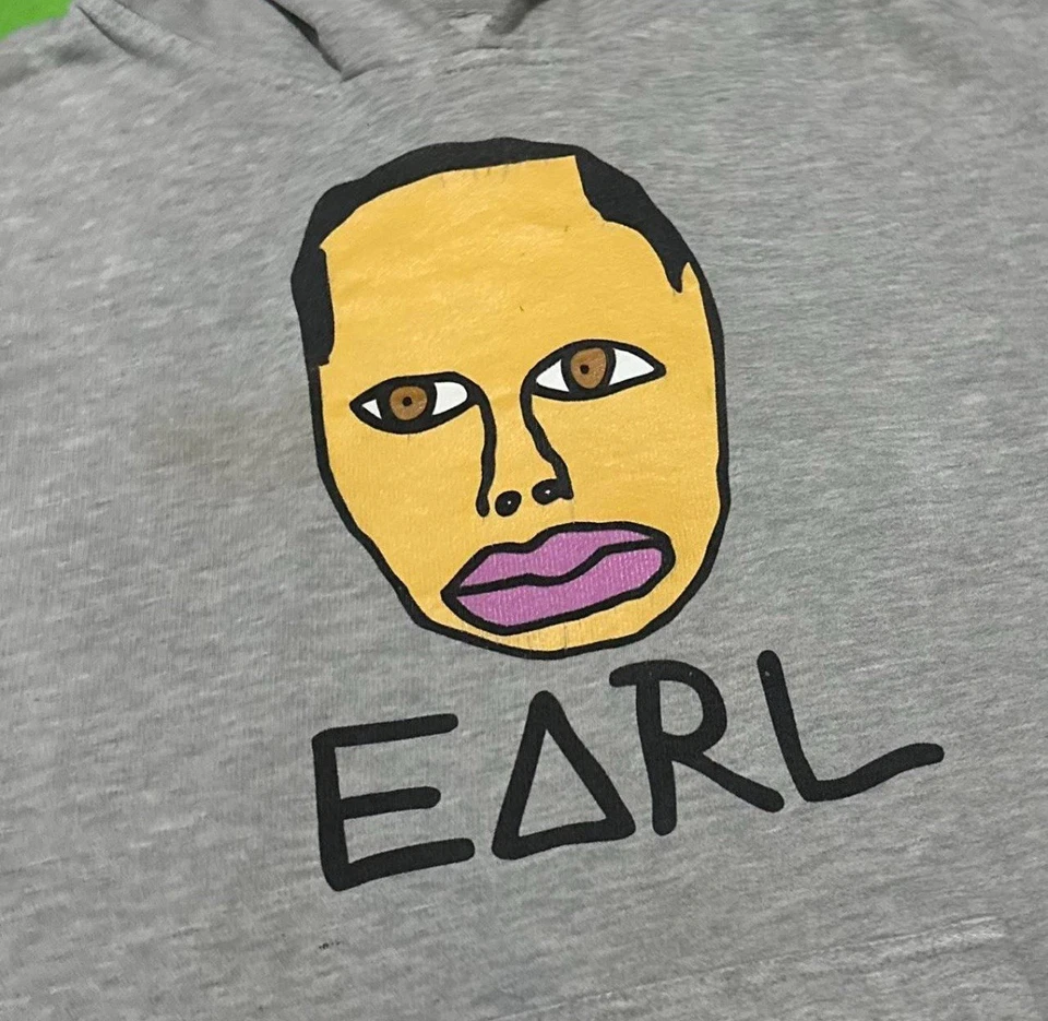Moletom com capuz Earl Odd Future OFWGKTA tamanho masculino médio etiqueta girafa - Imagem 2 de 4