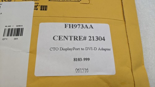 NEW HP DisplayPort to VGA Adapter FH973AA DP 481409-002 W/ FREE SHIPPING - Picture 5 of 8