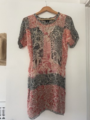 Isabel Marant Etoile Women's Tunic Dress red/white Size 36 (US 4)