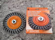 New Walter 13-L 604 / 13L604 / 6" x 5/8-11" Knot-Twisted Wide Wire Wheel Brush
