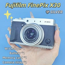 Fujifilm FinePix X30 Digital Camera 12MP 4x Optical Zoom English Language Silver