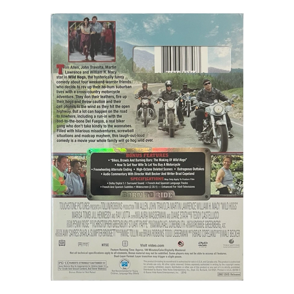 Wild Hogs (DVD, 2007) Widescreen Edition - NEW SEALED - Image 2 of 3