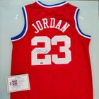 Michael Jordan Signed NBA All-Star Red Jersey With COA