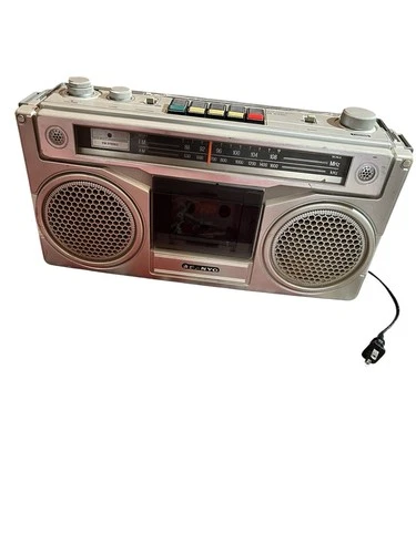 Vintage Sanyo M9901 Boombox Radio Stereo Cassette