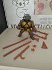 Vintage SOFTHEAD TMNT Ninja Turtles Figure DONATELLO 1988 COMPLETE