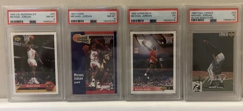 Michael Jordan PSA Just Graded 4 Card Lot - PSA 8s and PSA 5s - INVEST 🔥