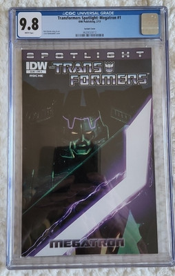 Transformers Spotlight on Megatron 1 Cover B CGC 9.8 IDW Comics