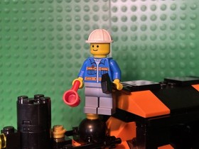 Lego My Own Train Small Orange Engine Locomotive Read Description