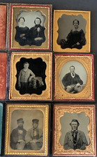 6 ANTIQUE SIXTH PLATE AMBROTYPE PHOTOGRAPH PORTRAITS