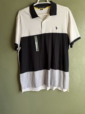Polo Ralph Lauren Big Tall Polo Shirt 2XXL Short Sleeve Black White  Grey