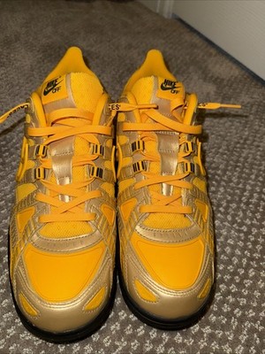 Size 9.5 - Nike Off-White x Air Rubber Dunk University Gold