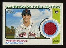 2022 Topps Heritage Baseball Clubhouse Collection #CC-JD Jarren Duran RC Relic
