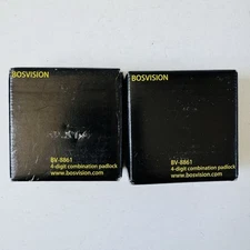 Bosvision Combination Lock for Locker Gates 64MM 4-DIGIT 7.8MM Shackle