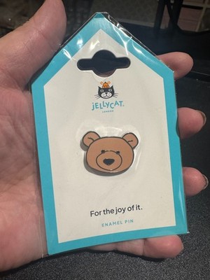 AUTHENTIC Jellycat Official  Bartholomew Bear enamel pin- NEW- FAST SHIP