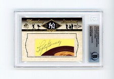 Lefty Gomez 2008 Sp Legendary Signatures Cuts 17/20 Cut Auto Autographed BAS COA