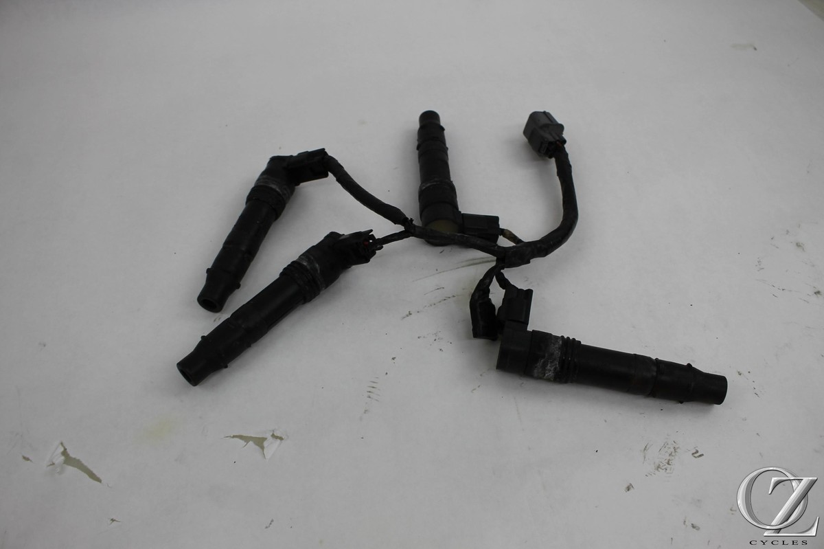 04-05 Kawasaki Ninja ZX10R Ignition Coils Set With Harness | eBay