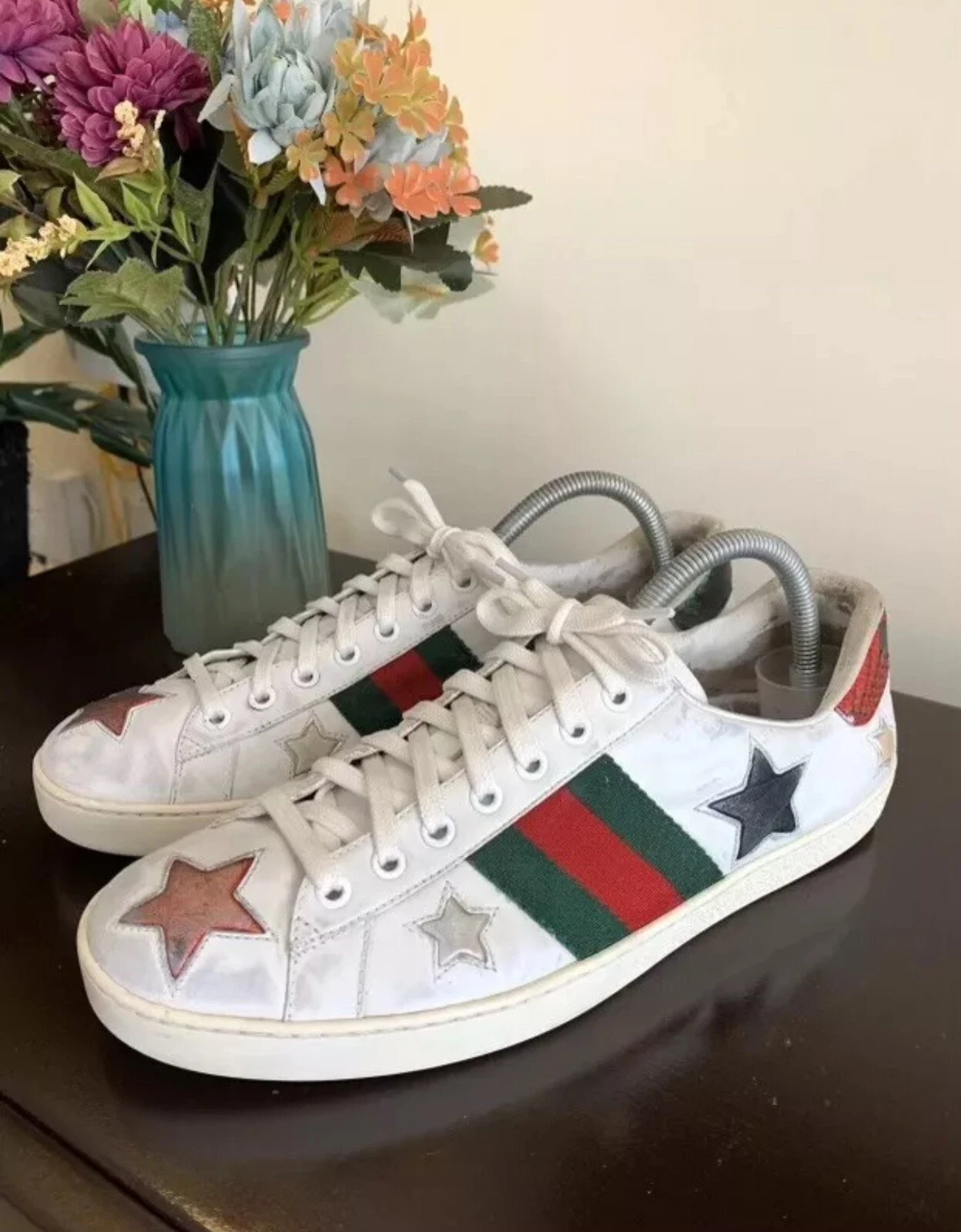 Baskets Gucci Ace brodées « Stars » Ace taille US 8    UK 7,5