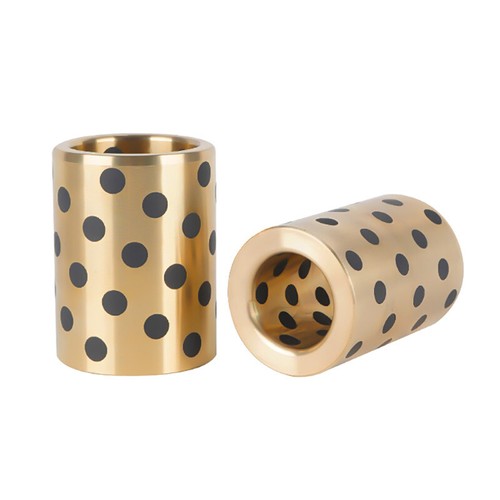 Oilless Graphite Brass Bearing Bushing Sleeve Self Lubricating ID 4mm OD 6/8mm - Picture 9 of 12