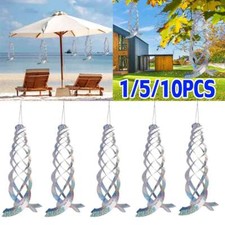 1/5/10 pcs Bird Repellent Spiral Reflectors Hanging Reflective Bird Deterrent