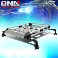 50"X 31"ALUMINUM ROOF RACK CAR/SUV TOP CARGO BAGGAGE/BAG CARRIER BASKET+CROSSBAR