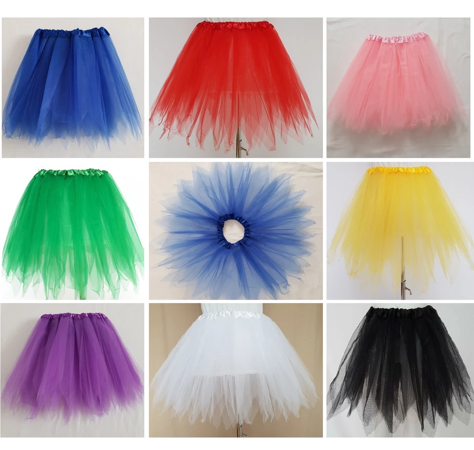 L.O.S Tütü Junggesellenabschied Tüllrock Petticoat Ballett Kleid gezackt Fasching