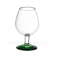Puppenhaus Miniatur Handgefertigt GrüN Base Brandy Glas