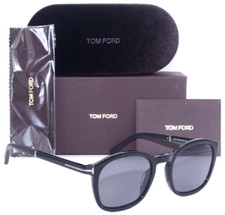 TOM FORD JAYSON TF1020-N 01D BLACK/POLARIZED GREY LENS AUTHENTC SUNGLASSES 52-21