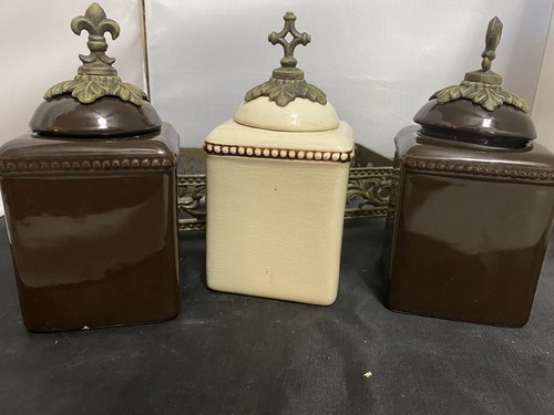 GARACIOUS GOODS CANISTERS SET FAITH, HOPE, LOVE 8" BY 12" - Picture 7 of 10