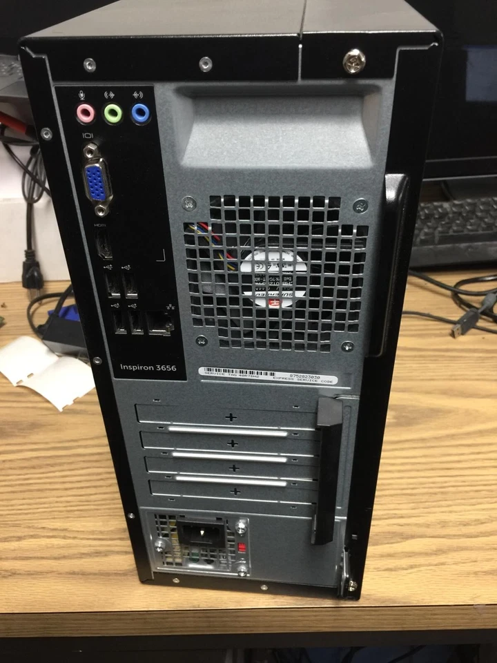 Desktop Dell Inspiron 3656 MT AMD A10-8700P CPU 8GB RAM 1TB HDD Win 10 Wireless Foto 3 de 4