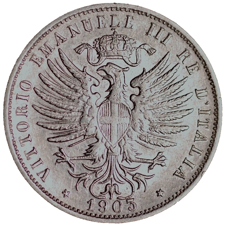 1903 Italy 25 Centesimi Vittorio Emanuele III KM# 36 - Image 4 of 4