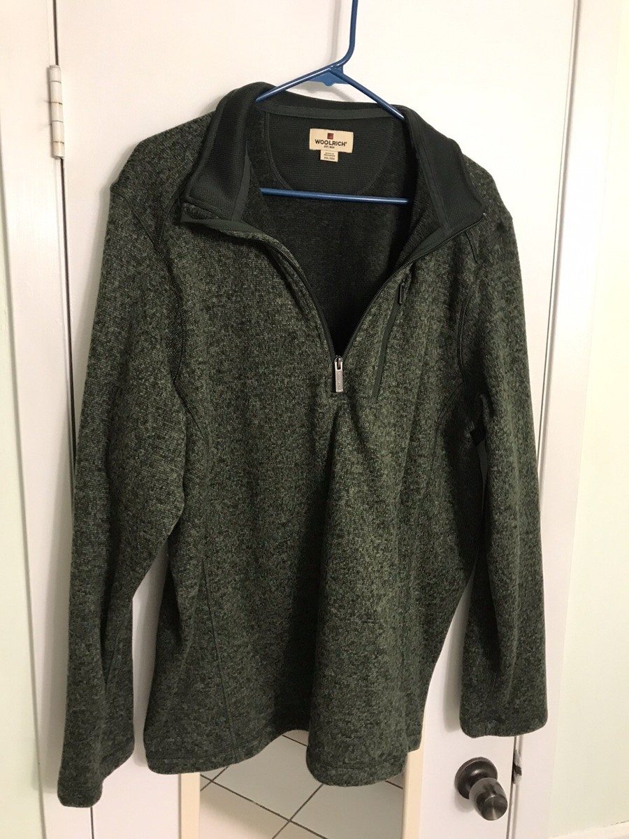 Woolrich Vintage Men's XXL 1/4 Zip Pullover Jacket Long Sleeve