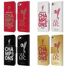 LIVERPOOL FC 2020 CHAMPIONS PU LEATHER BOOK WALLET CASE FOR APPLE iPOD TOUCH MP3