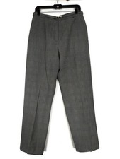 Evan Picone Gray Plaid Straight Leg Pants Size 12