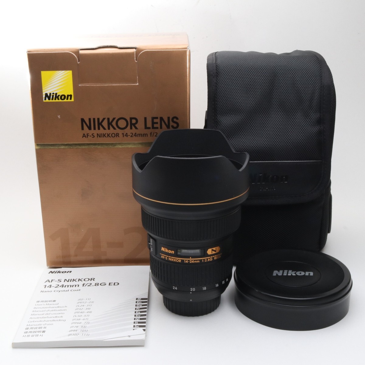 レンズケース付　AF-S NIKKOR 14-24mm 1:2.8G ED レンズケース付 AF-S NIKKOR 14-24mm 1:2.8G ED Nikon AF-S NIKKOR