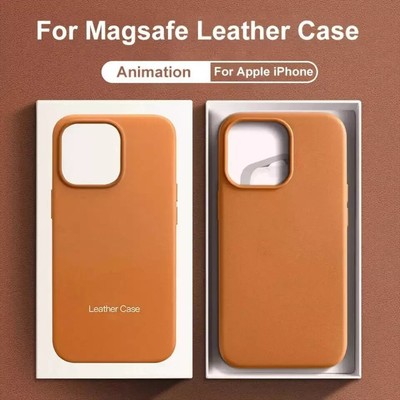 Original leather case for iPhone 12-16 Pro Max, Magsafe compatible & elegant