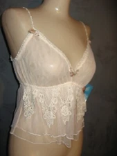 Claire Pettibone Luxury Lingerie Lace Cami Pink Lucina M 34-36 New Unworn Virgin