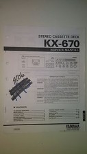 Yamaha kx-670 service manual original repair book stereo tape deck player